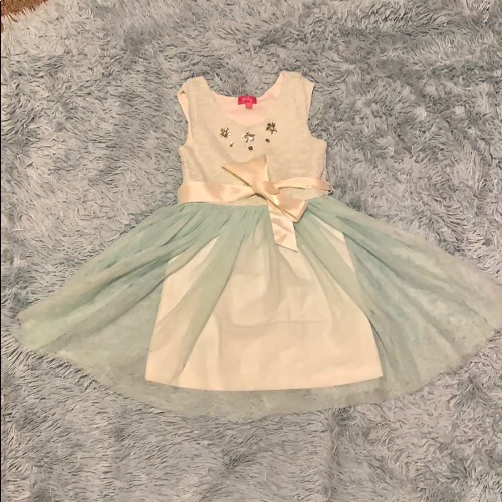 Mint green dress